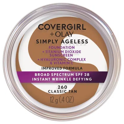 Covergirl Ladies Simply Ageless Instant Wrinkle Defying Foundation 1 oz Classic Tan Makeup 008100007 In Brown