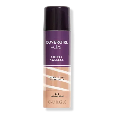 Covergirl Olay Simply Ageless 3-in-1 Liquid Foundation - Natural Beige In Brown