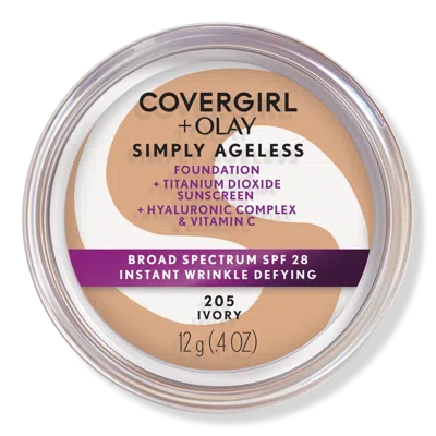 Covergirl Olay Simply Ageless Instant Wrinkle-defying Foundation With Spf 28 - Ivory 205