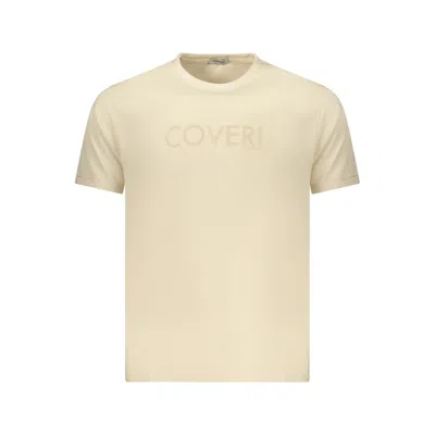 Coveri Moving Beige Cotton Mens T-shirt In Neutral