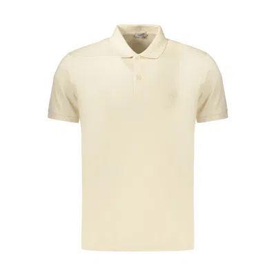 Coveri Moving Beige Cotton Polo Shirt In White