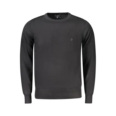 Coveri Moving Black Viscosa Mens Sweater In Gray
