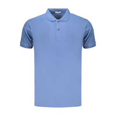 Coveri Moving Blue Cotton Men's Polo Shirt
