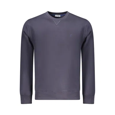 Coveri Moving Blue Cotton Men's Sweatshirt In Gray