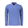 Coveri Moving Blue Cotton Polo Shirt In Blue