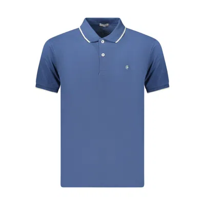 Coveri Moving Blue Cotton Polo Shirt