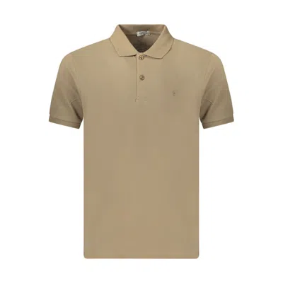 Coveri Moving Brown Cotton Men's Polo Shirt