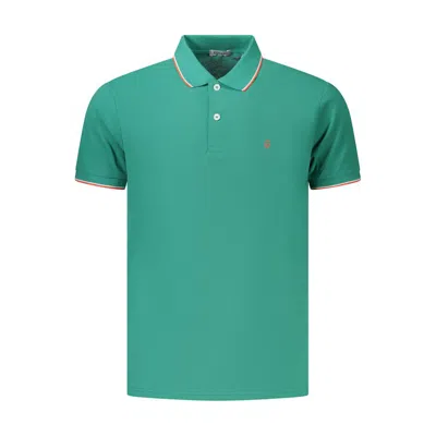 Coveri Moving Green Cotton Polo Shirt