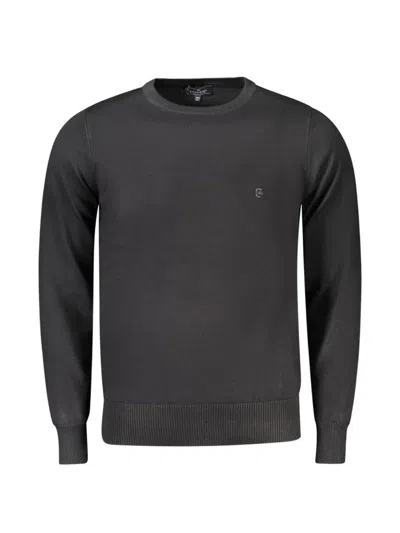 Coveri Moving Logo-embroidered Crew-neck Sweater In Black