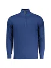 Coveri Moving Quarter-zip Fine-knit Pullover In Multi