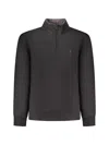 Coveri Moving Quarter-zip Sweater In Black