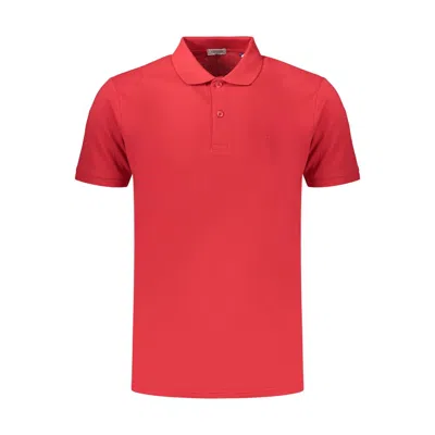 Coveri Moving Red Cotton Polo Shirt In Pink