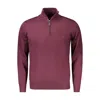 Coveri Moving Red Viscose Men Sweater In Burgundy