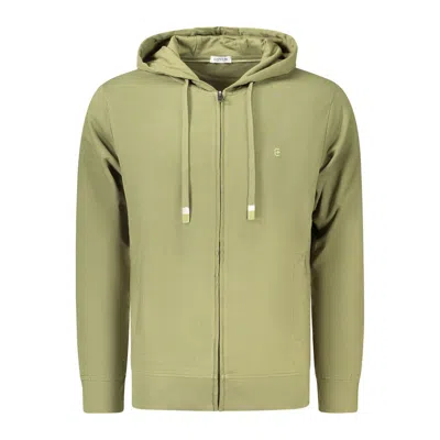 Coveri Moving Verde Cotton Men's Hoodie In Green