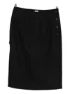 Covert Belt-loops Pencil Skirt In Black