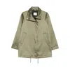 Covert Drawstring-hem Jacket In Green