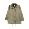 Covert Drawstring-hem Jacket In Green