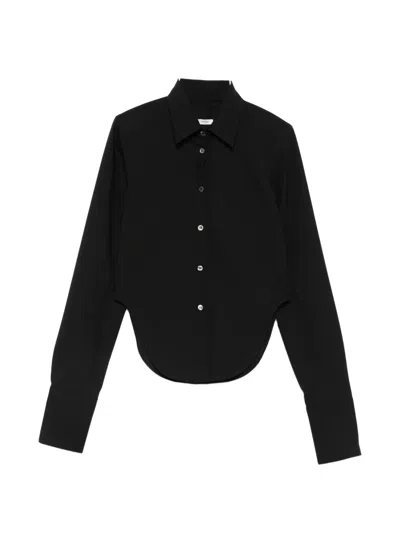 Covert Curved-hem Shirt In Black