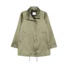 Covert Drawstring-hem Jacket In Green