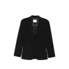 Covert Single-breasted Patch-pocket Blazer In Black