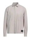 Covert Man Shirt Beige Size Xl Polyester, Cotton In Beige