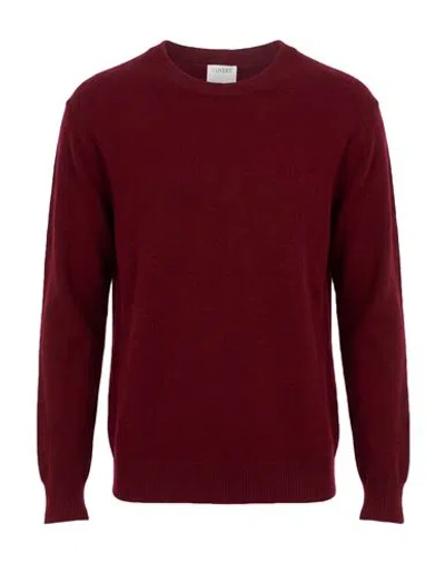 Covert Man Sweater Burgundy Size 34 Merino Wool, Cashmere In Red