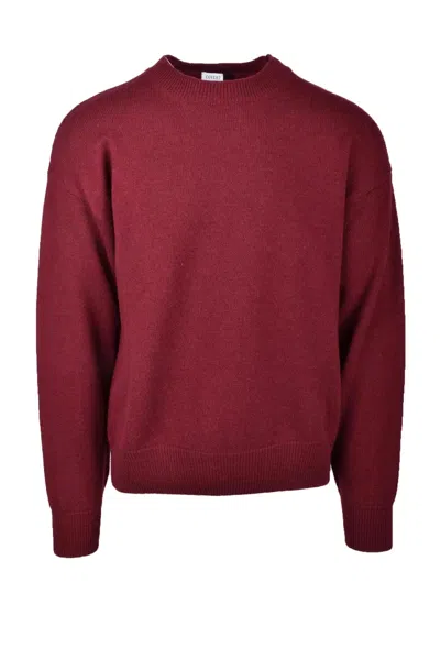 Covert Merino Wool And Cashmere Pullover - Red