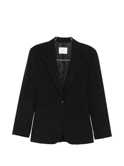 Covert Single-breasted Patch-pocket Blazer In Black