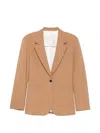 Covert Single-breasted Patch-pocket Blazer In Brown