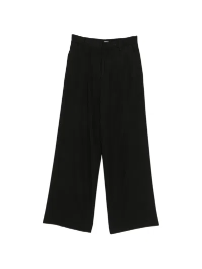 Covert Wide-leg Trousers In Black