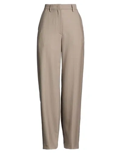 Covert Woman Pants Taupe Size 4 Virgin Wool In Grey