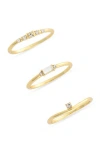 Covet 3-piece Stackable Ring Set