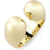 Covet Aerosphere Split Shank Ring In Gold