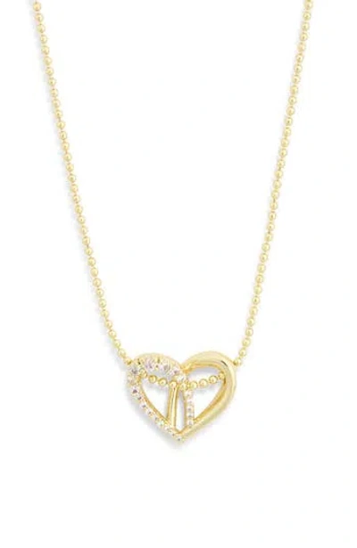 Covet Baby Heart Cubic Zirconia Pendant Necklace