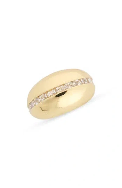 Covet Baguette Crystal Dome Ring