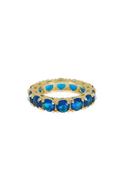 Covet Blue Cubic Zirconia Eternity Band Ring