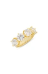 Covet Crystal 4-stone Ring In Gold