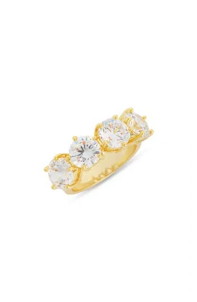 Covet Crystal 4-stone Ring In Gold