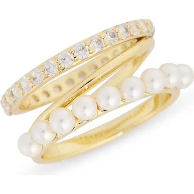 Covet Cz Pavé Faux Pear Wrap Ring In White