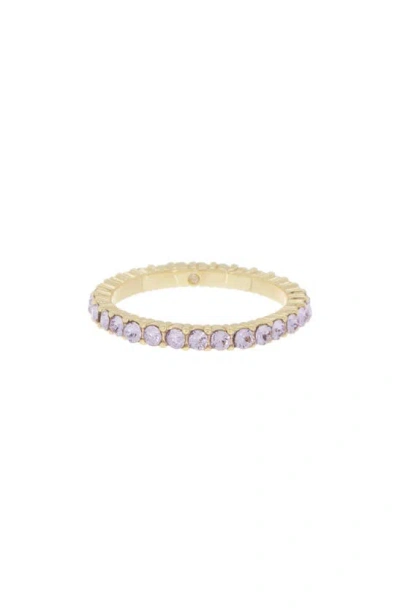 Covet Cz Pavé Infinity Band Ring In Gold