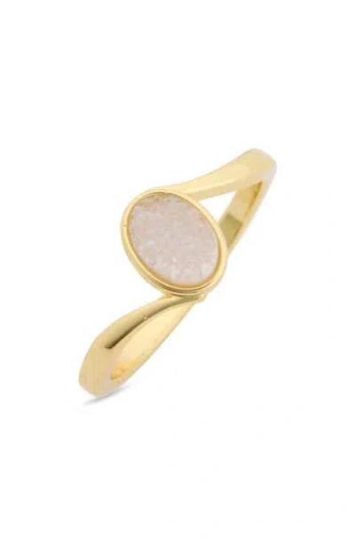 Covet Floating Druzy Ring In Gold