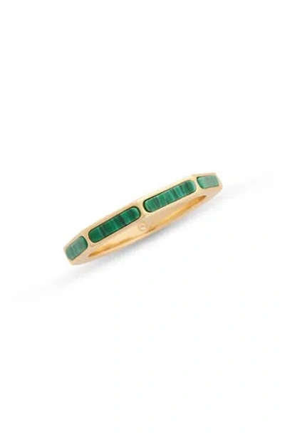 Covet Malachite Inlay Band Ring