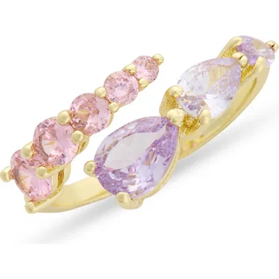 Covet Mixed Crystal Bypass Ring