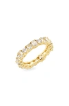 COVET MIXED CUT SAPPHIRE ETERNITY BAND RING