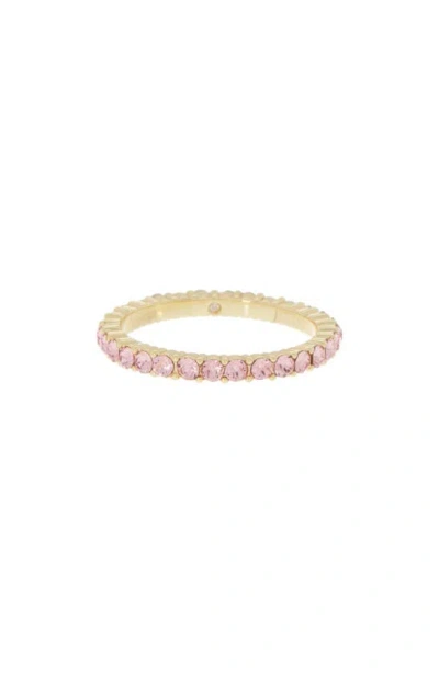 Covet Pink Cz Eternity Band Ring