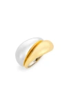 Covet Two-tone Stacked Ring In Two Tone