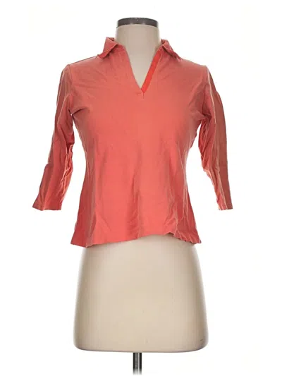 Pre-owned Covington 3/4 Sleeve Blouse In Orange