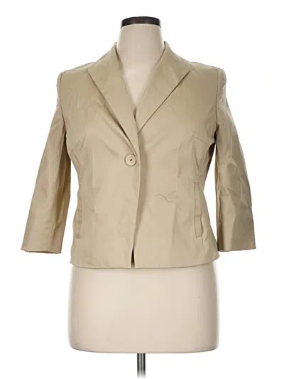 Pre-owned Covington 3/4 Sleeve Top Tan Square Neckline Tops