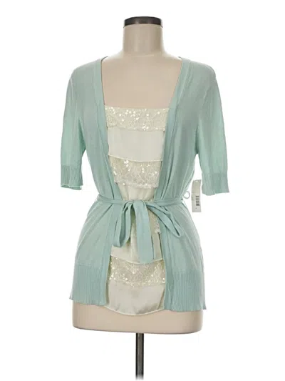 Pre-owned Covington 3/4 Sleeve Top Teal Square Neckline Tops