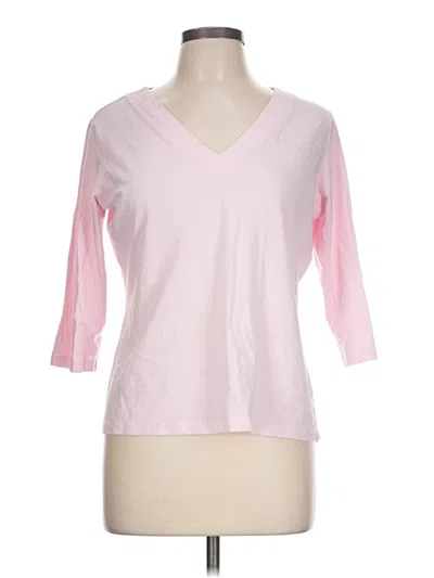 Pre-owned Covington 3/4 Sleeve T-shirt In Pink